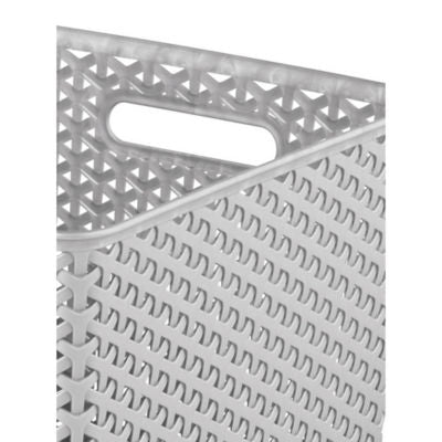 Curver My Style Cube grey storage basket 25L - British product
