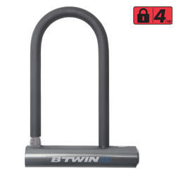 Decathlon Mini Grey Bike D Lock - British product