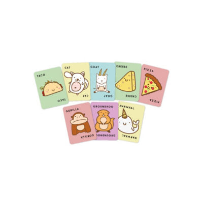 Blue Orange Taco Cat Goat Cheese Pizza card game - British product