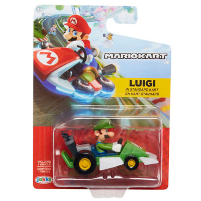 Nintendo Mario Kart Racers Luigi in Kart Toy Figure