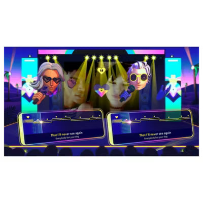 Nintendo Let's Sing 2024 karaoke game bundle, imported from the UK