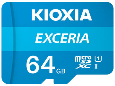 Kioxia MicroSD Card with Adapter 64GB Memory Card