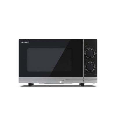 Sharp compact 20 litre microwave in silver (British brand)