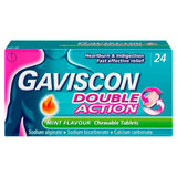 Gaviscon Double Action mint flavour chewable tablets 24, UK version