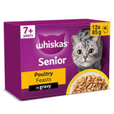 Whiskas Senior Cat Food Pouches 12 x 85g (British brand)