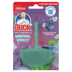 Duck Virtual Violet toilet rim block 36g - British product