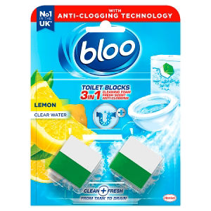 Bloo anti-clogging toilet block Lemon 100g - British product