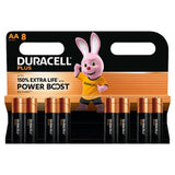 Duracell Plus AA batteries 8 pack - British product