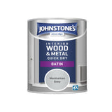 Johnstone's Quick Dry Satin paint Manhattan Grey 750ml, UK version