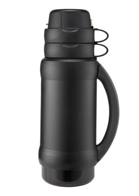 Thermos Black Premier insulated flask 1L (British brand)
