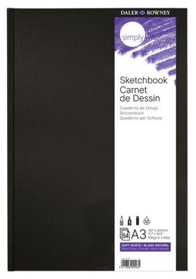 Daler-Rowney Simply A3 sketchbook (British brand)