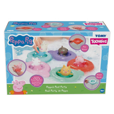 Toomies Peppa's Pool Party floating bath toy set (British brand)