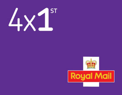 Royal Mail 1st Class stamps pack of 4, imported from the UK