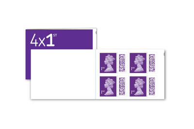 Royal Mail 1st Class stamps pack of 4, imported from the UK
