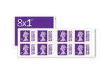 Royal Mail 1st Class stamps 8 pack, imported from the UK