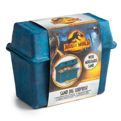 Jurassic World Dominion Sand Dig Surprise Chest Dinosaur Bone Excavation Toy Kit