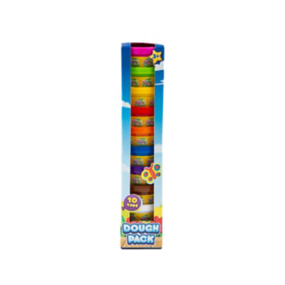 Modeling dough set with 10 mini tubs - British product