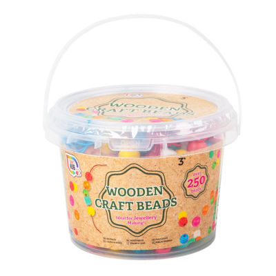 RMS Wooden Beads and Cords Craft Kit 10x10x9cm