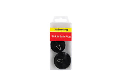 Sterling sink and bath plug set (British brand)