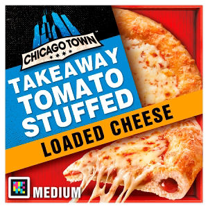 Chicago Town Takeaway Stuffed Crust Loaded Cheese Pizza 480g - British product
