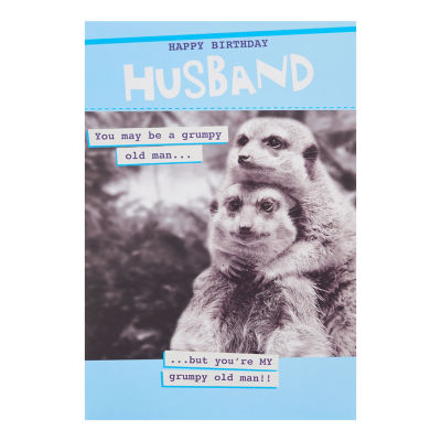 ASDA Quitting Hollywood Husband Birthday Card 159x235mm, imported from the UK