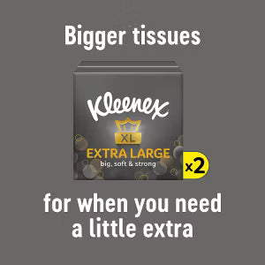 Kleenex Extra Large tissues compact twin pack, UK version