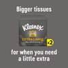 Kleenex Extra Large tissues compact twin pack, UK version