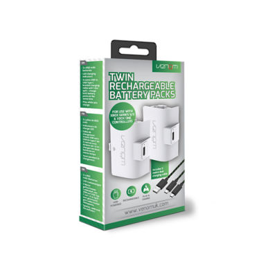 Venom twin rechargeable battery packs for Xbox Series S/X and One (British brand)