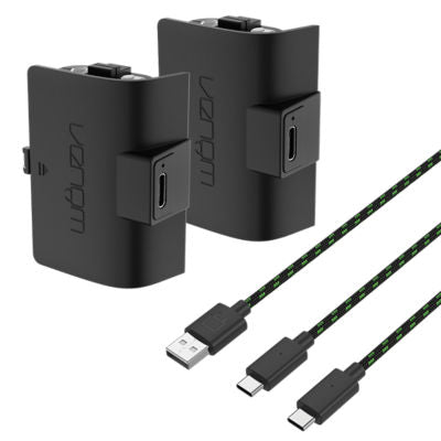 Venom Twin Rechargeable Battery Pack Xbox Controller Black (British brand)