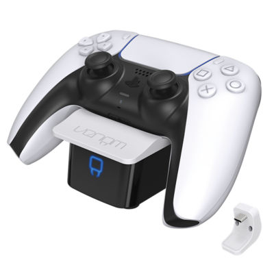 Venom PS5 controller charging dock in white (British brand)