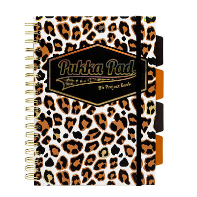 Pukka Leopard Print B5 Hardback Project Notebook