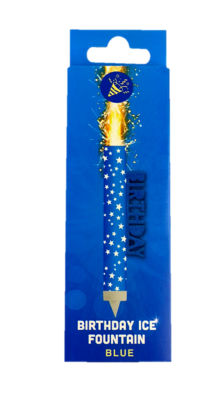MAD Party Birthday Ice Fountain Blue Sparkler