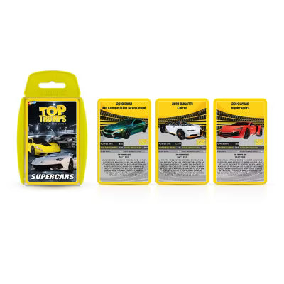 Jeu de cartes Top Trumps Super Cars