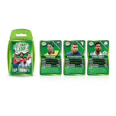 Top Trumps World Football Stars card game 30 cards (British brand)