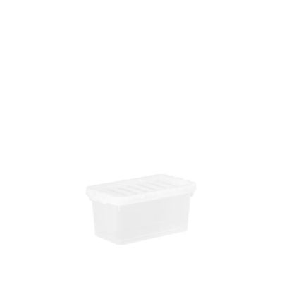 Wham Crystal clear storage box with lid 2.6L (British brand)