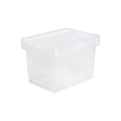 Wham Crystal Clear Plastic Storage Box 25 Litres (British brand)