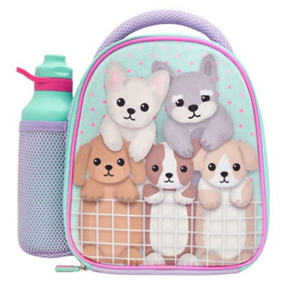 Polar Gear Pup Friends lunch bag with bottle, imported from the UK
