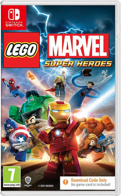 Nintendo Switch LEGO Marvel Super Heroes game cartridge (British brand)