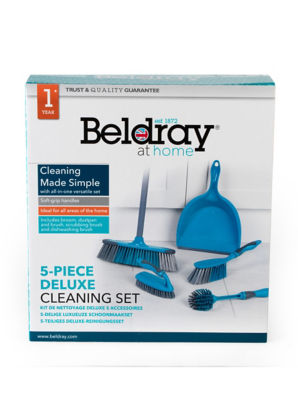 Beldray 5-teiliges Deluxe Reinigungsset Stahl Haushalt