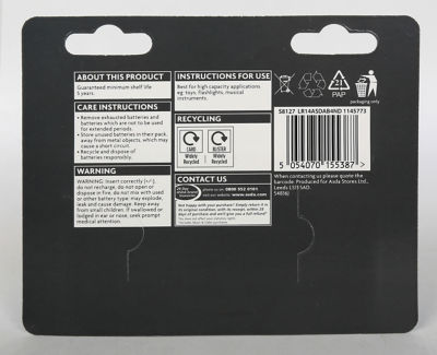 Piles Alcalines C Longue Durée ASDA Lot de 4