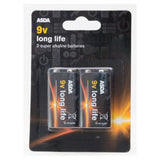 ASDA Long Life Alkaline 9V battery 2-pack - British product