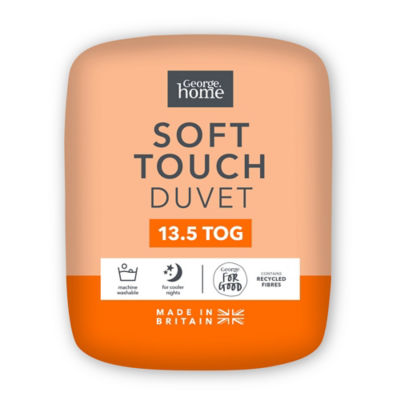 George Home Soft Touch Microfibre Super King Duvet 13.5 Tog