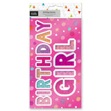 George Home happy birthday pink banner, UK version