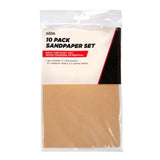 ASDA glasspaper sheets with fine medium coarse grits - British product