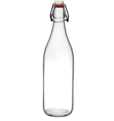 George Home Clear Glass Water Bottle, UK version