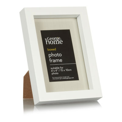 George Home white boxed photo frame 6 x 4 inch, UK version