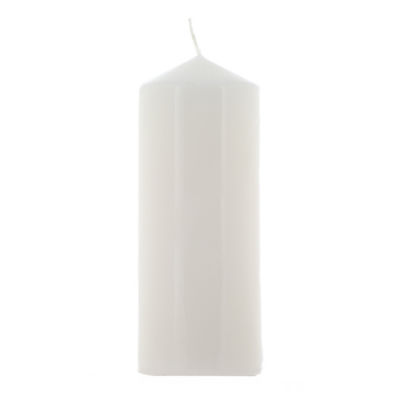 George Home unscented white large pillar candle, UK version