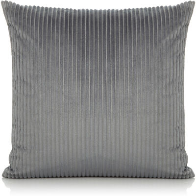 George Home charcoal cord jumbo cushion, UK version