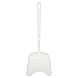 George Home white plastic toilet brush and holder, UK version