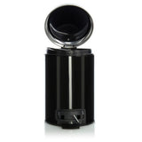 George Home matte black small pedal bin, UK version